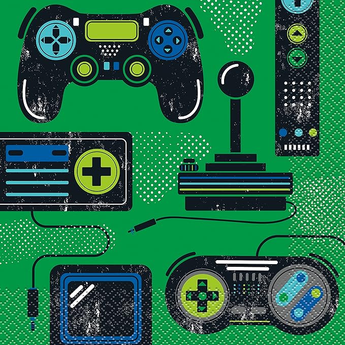 Gamer Birthday Luncheon Napkins