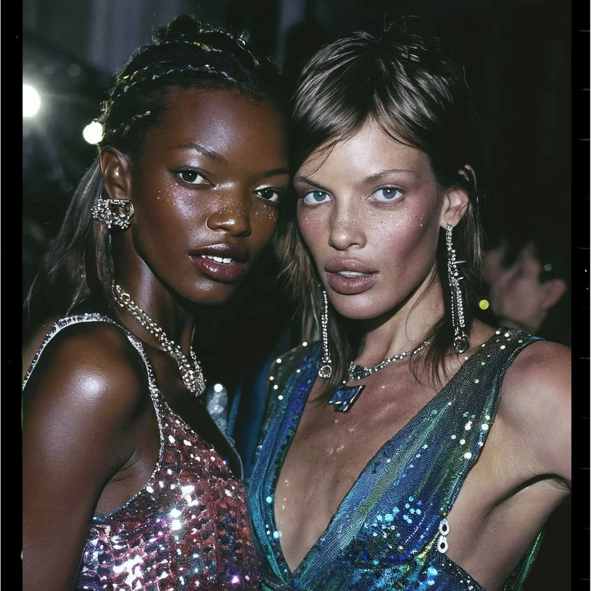 Silver Glitter Freckles Makeup Patches