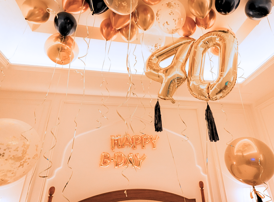 Surprise Balloon Setup Midnight Gold Edition