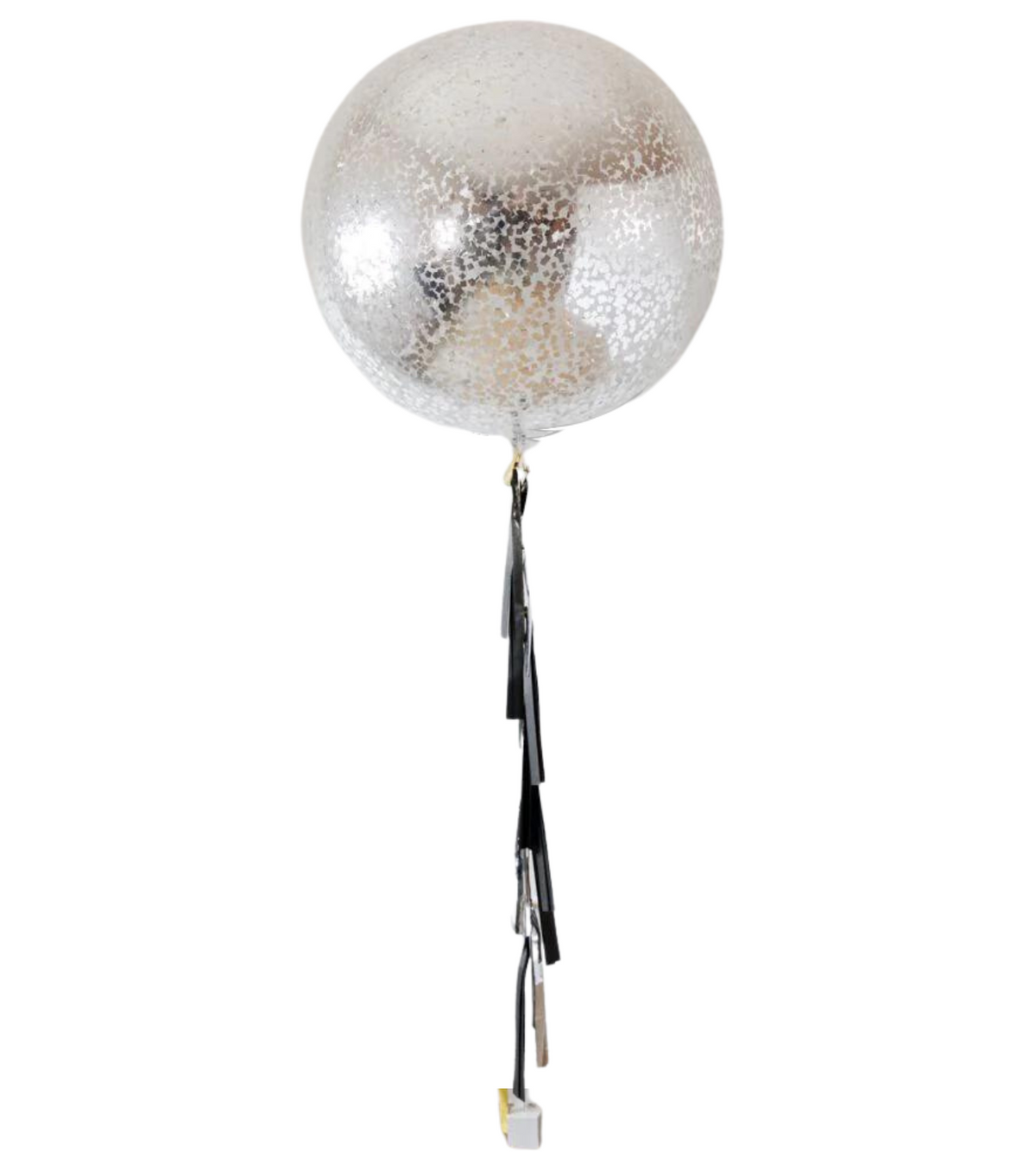 Customizable Metallic Confetti Giant Balloon with Tassels