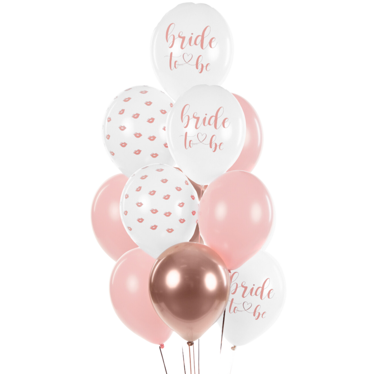 Bride to Be White Balloon Bouquet