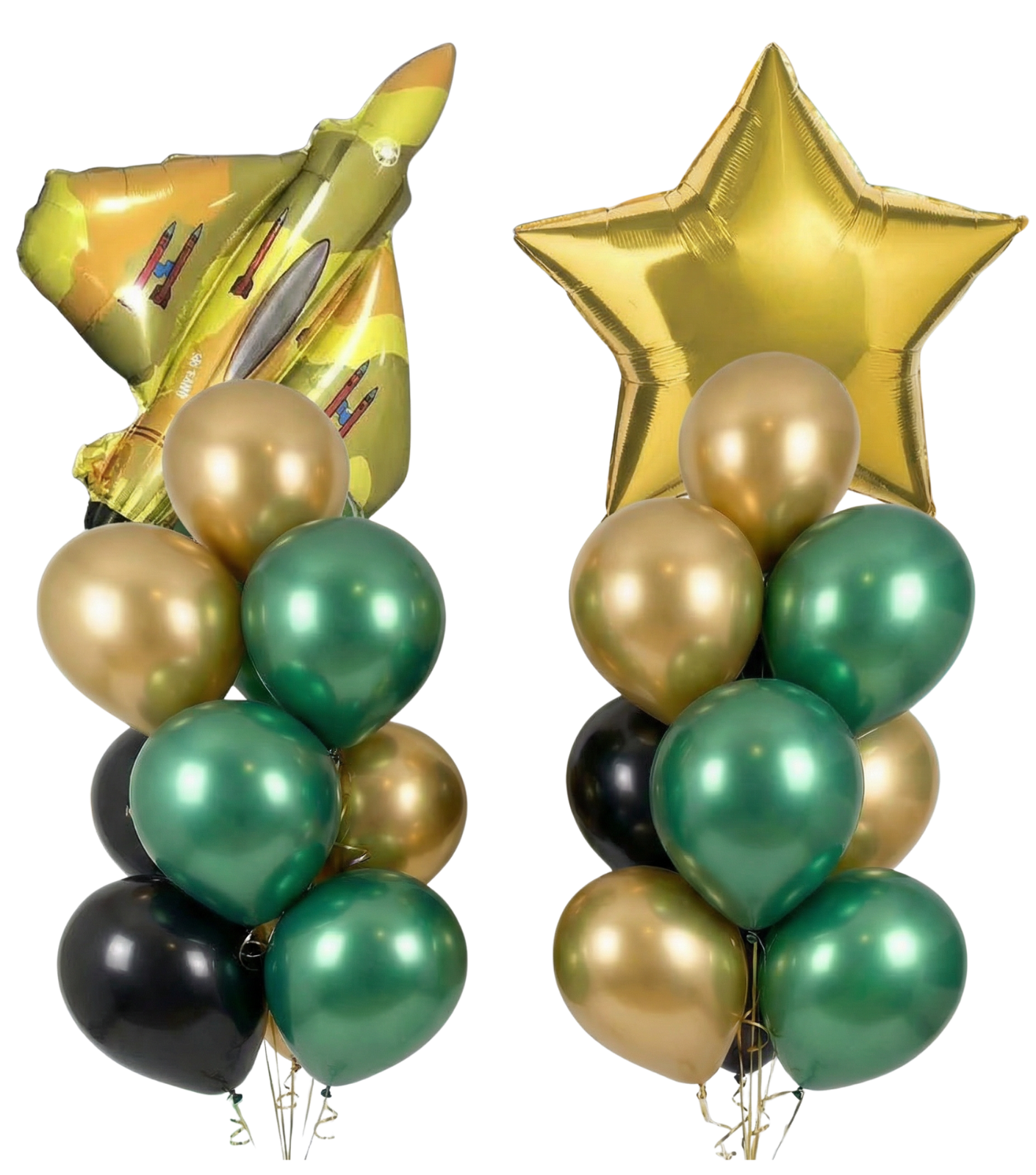 Military Fighter Jet Balloon Bouquet