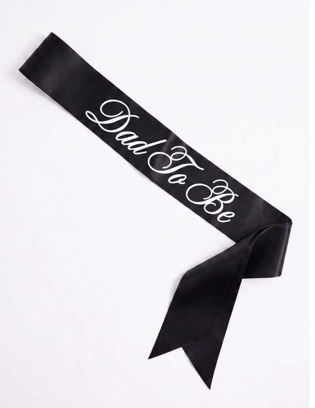 Dad To Be Black Sash