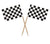Checkered Racing Flag Food Picks