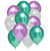 White, Chrome Green & Purple Bouquet