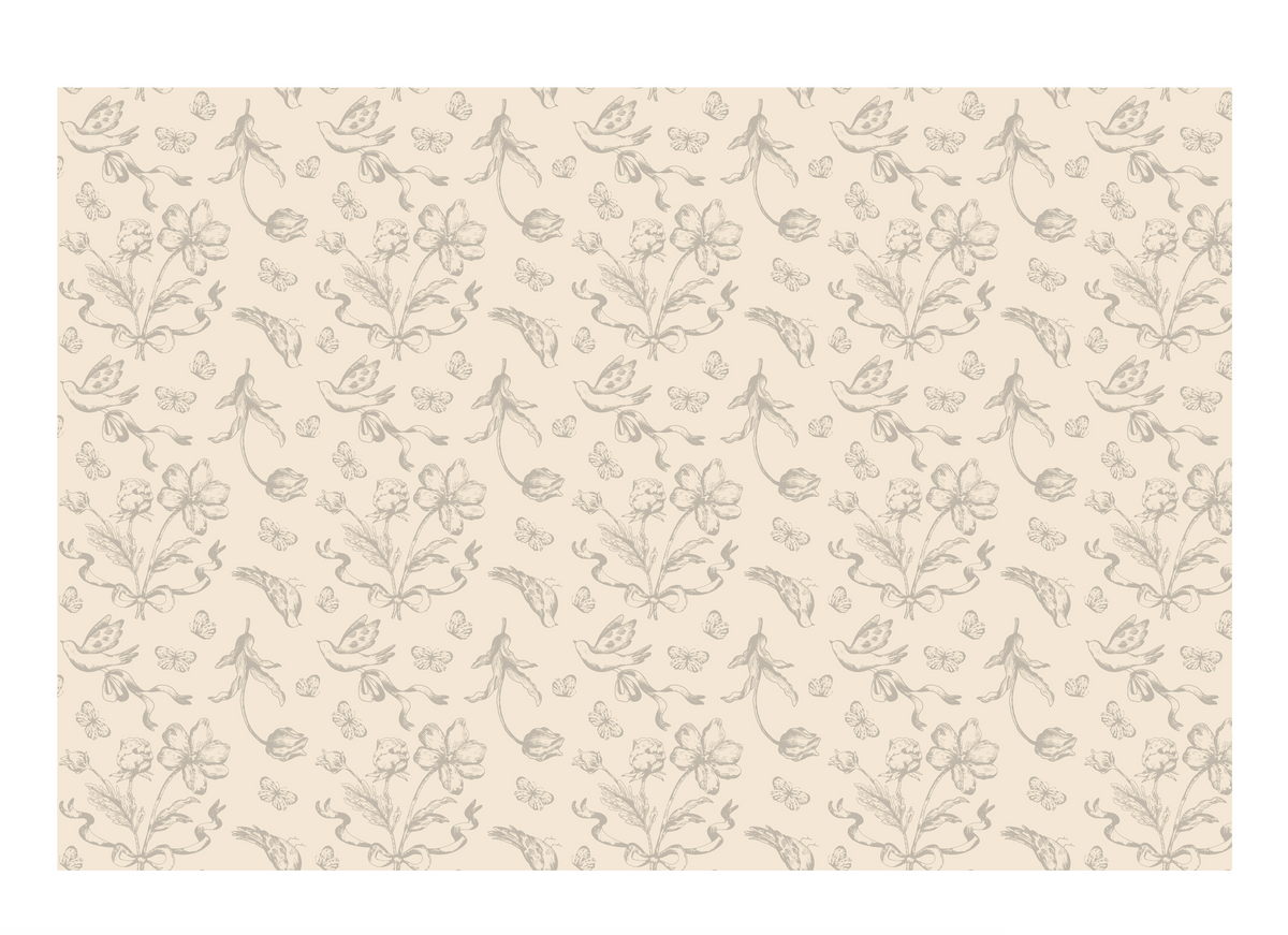 Floral pattern on a beige background