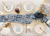 Beige & Gold Star Plates