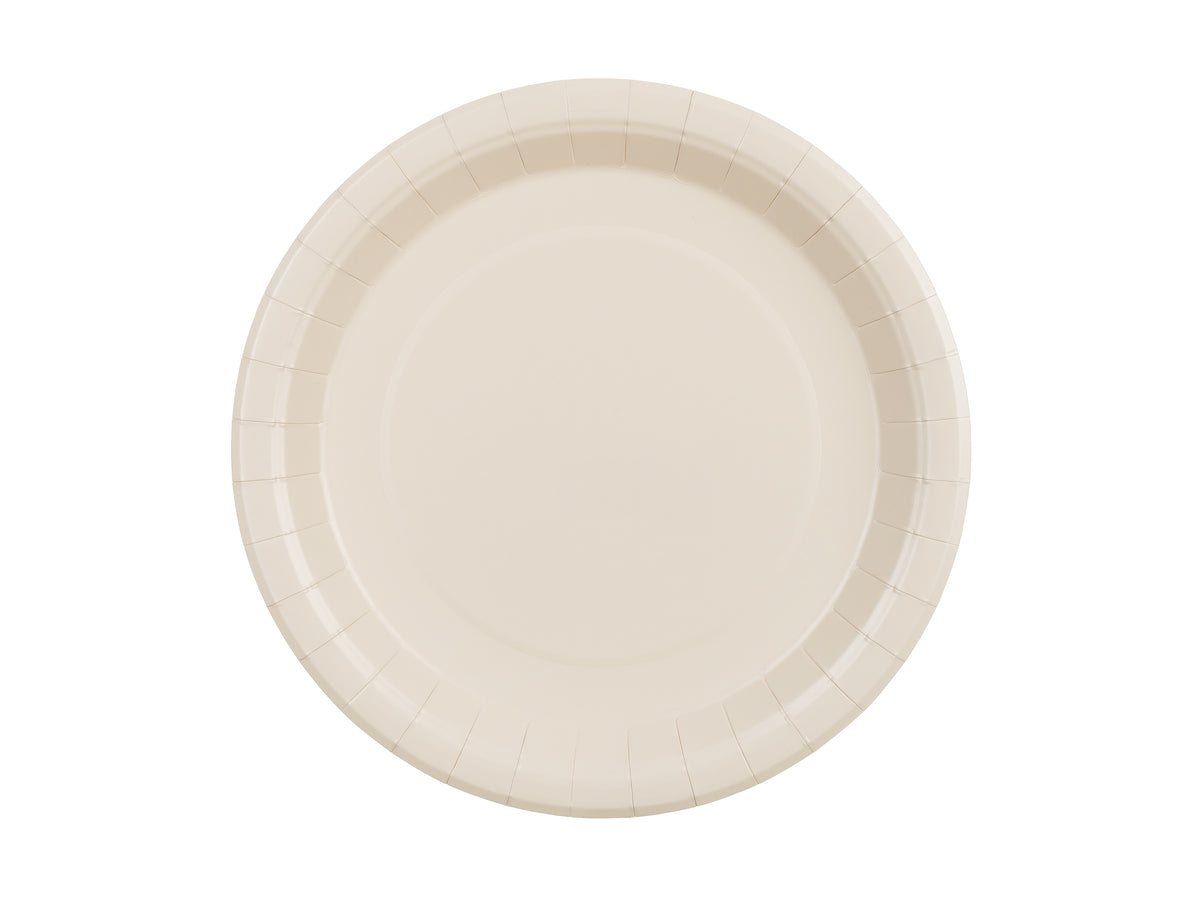 Beige Paper Plates