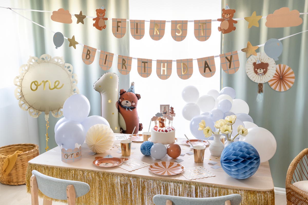 First Birthday Banner with Bears