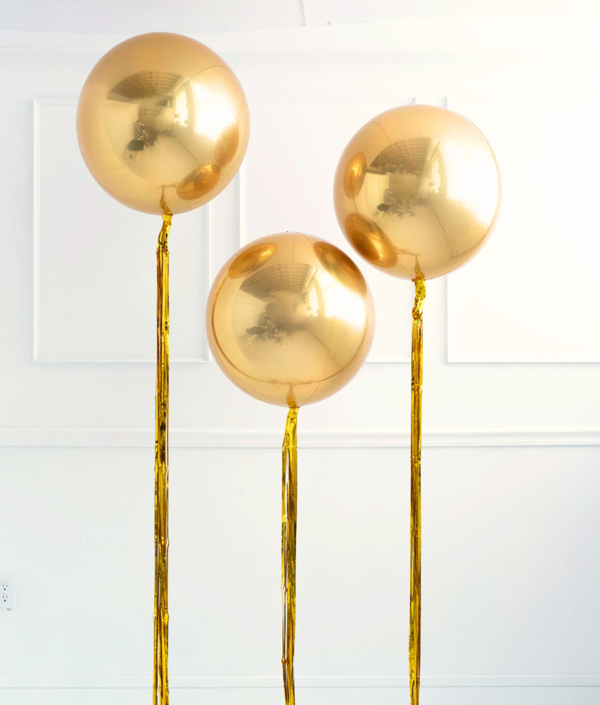 Gold Orbz & Tassels Balloon Set