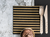 Black & Gold Stripe Lunch Napkins