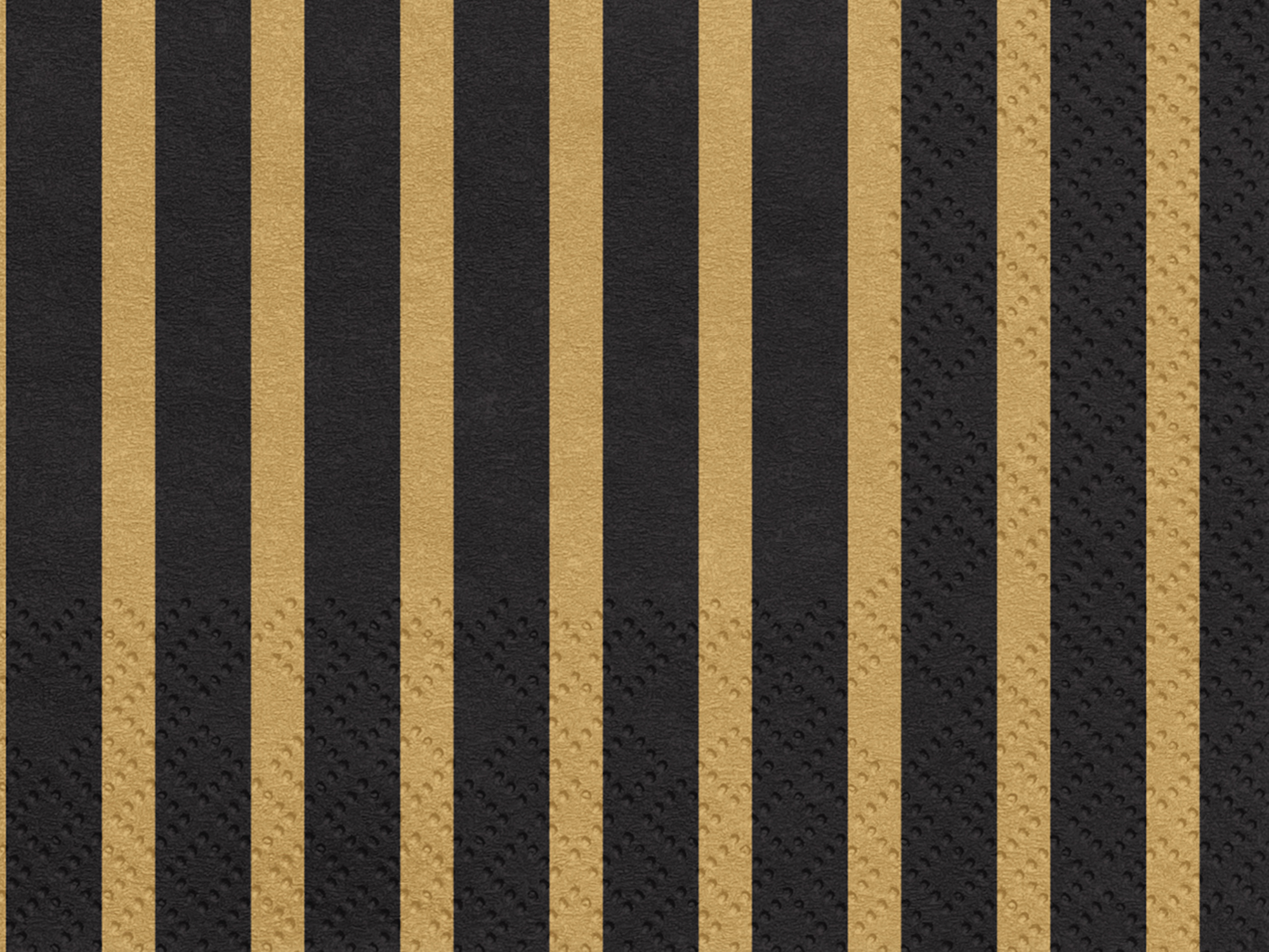 Black & Gold Stripe Lunch Napkins