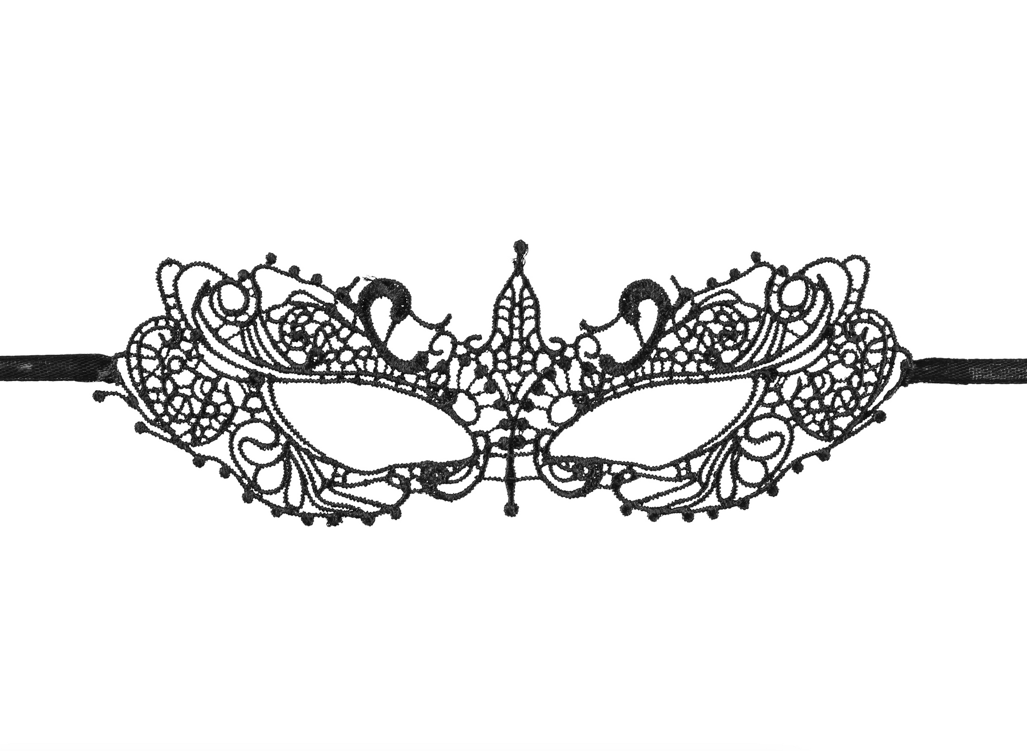 Black Lace Carnival Mask