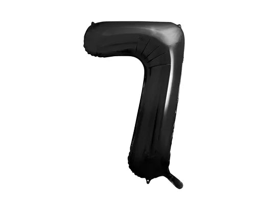 Black Number Foil Balloon