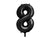 Black Number Foil Balloon