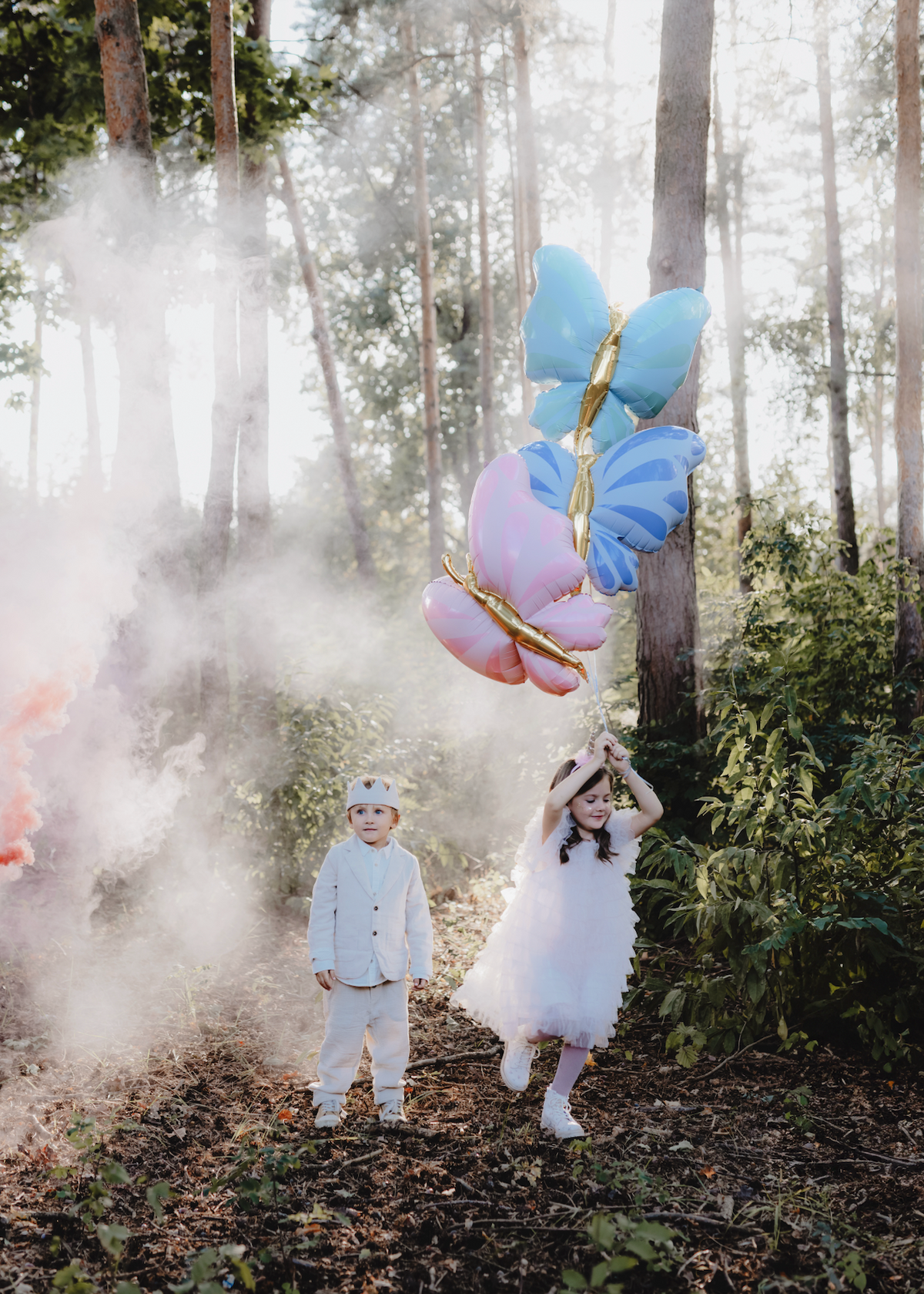 Blue Butterfly Foil Balloon