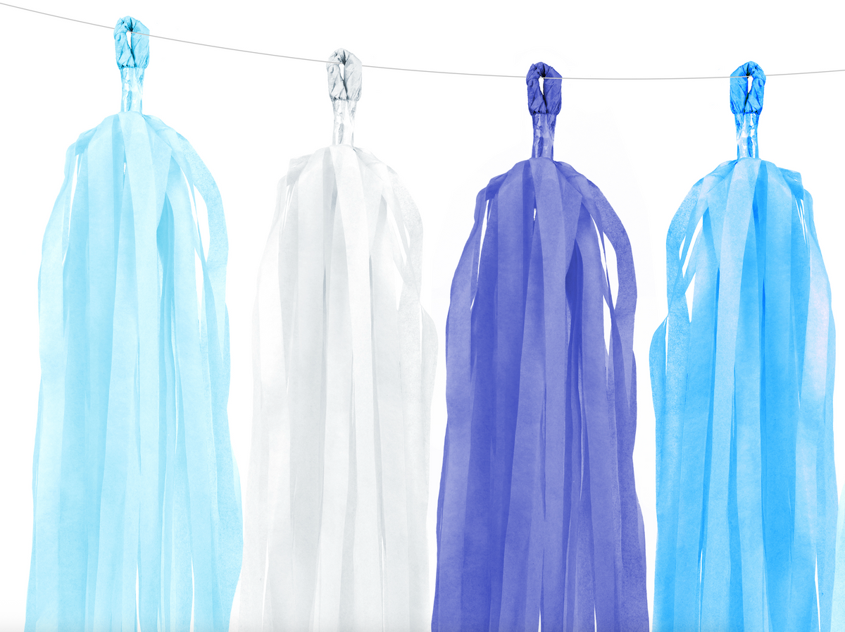 Blue DIY Tassel Garland