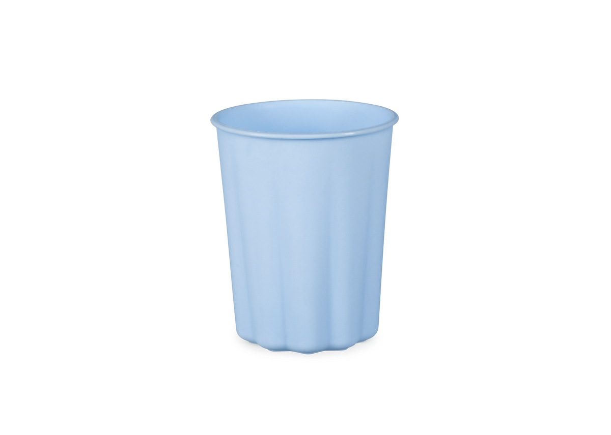 Blue Frill Plastic Cups
