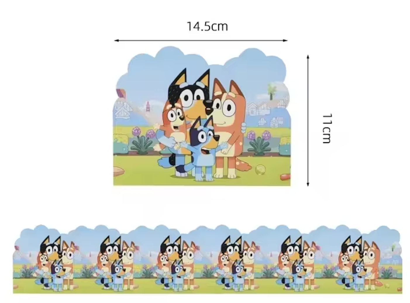 Bluey Birthday Invitation Cards
