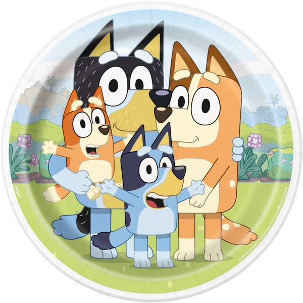 Bluey Birthday Party Plates