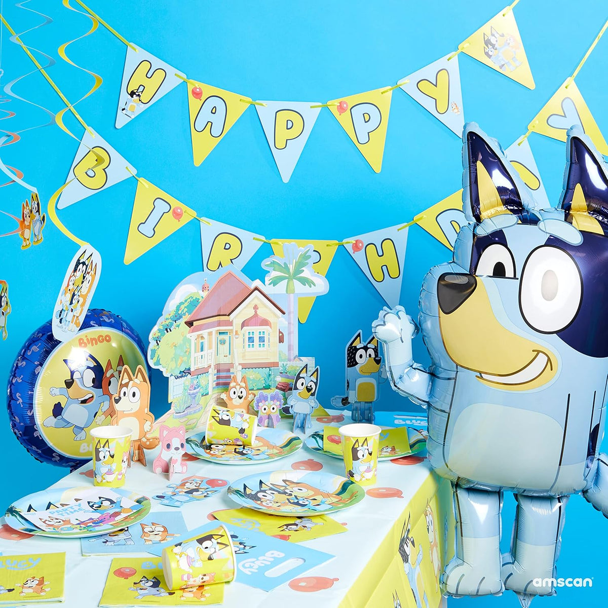 Bluey Happy Birthday Pennants Bunting