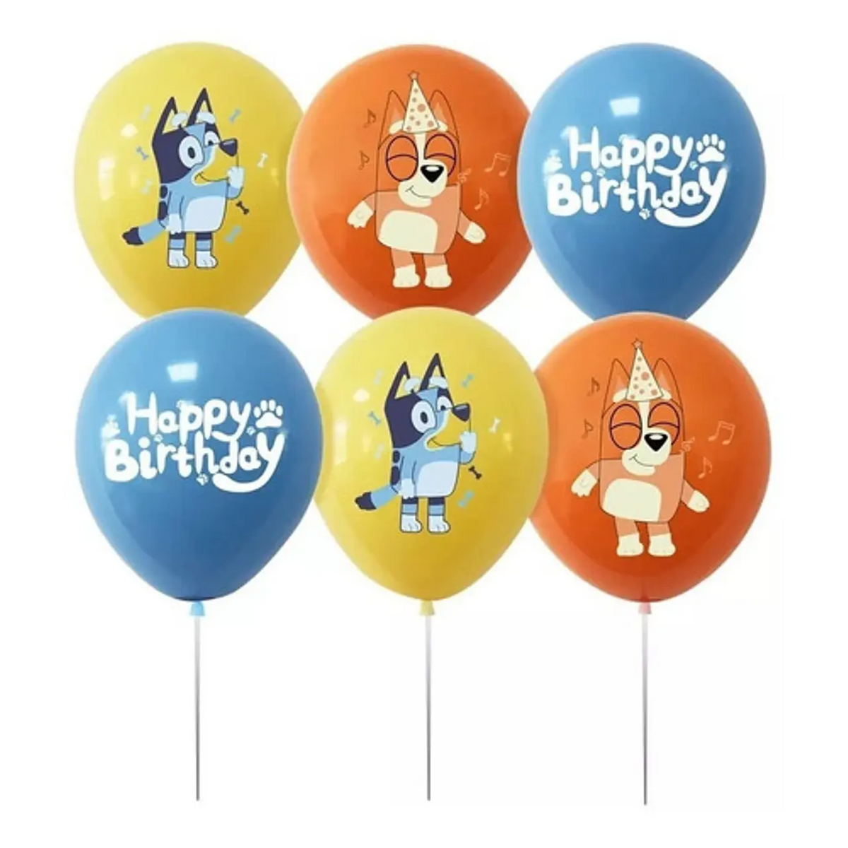 Bluey Latex Balloons