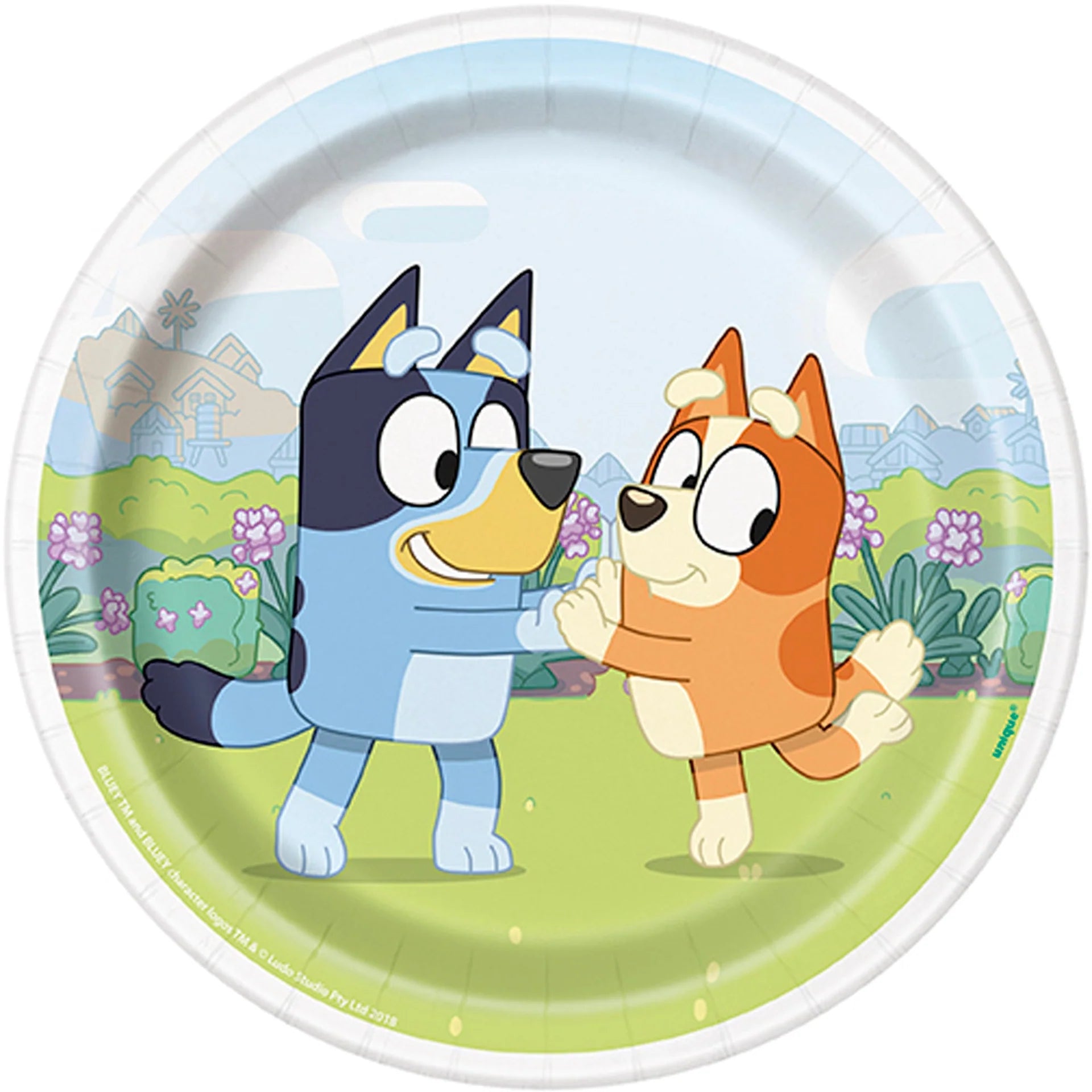 Bluey Round Dessert Plates