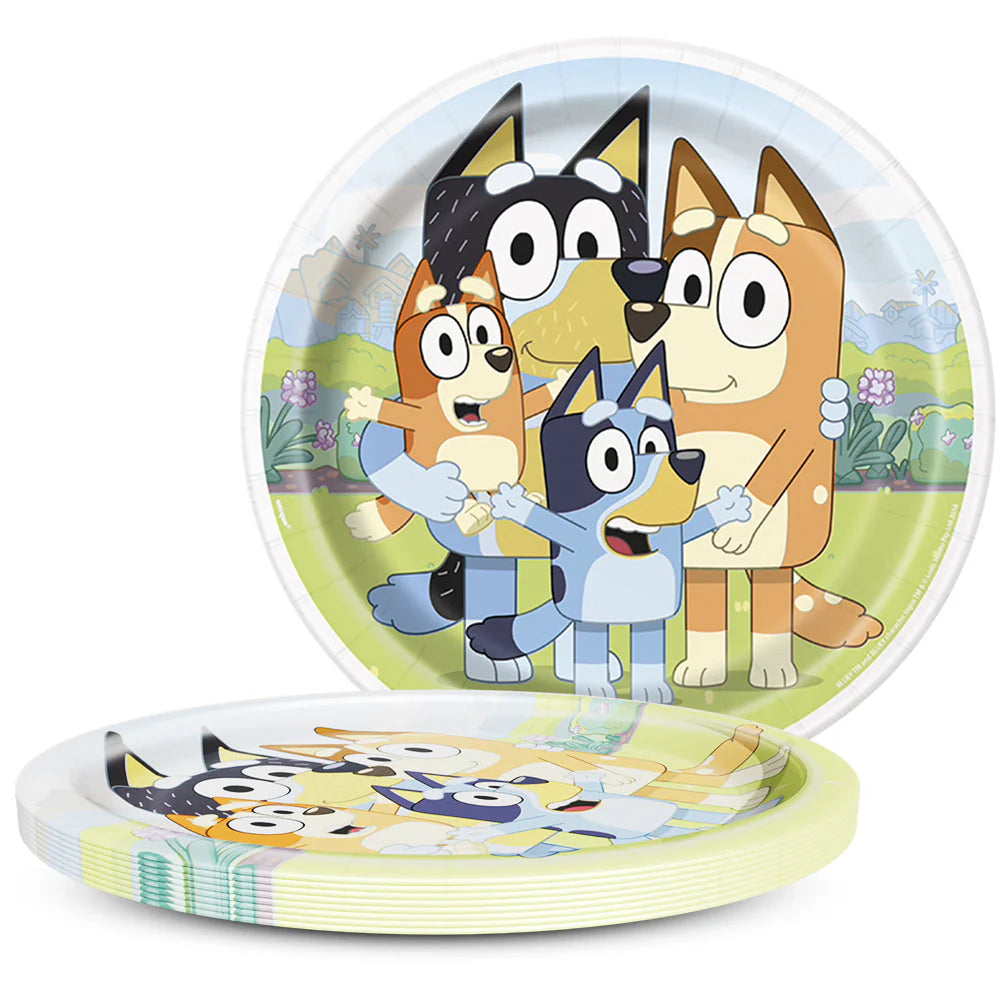 Bluey Round Dinner Plates