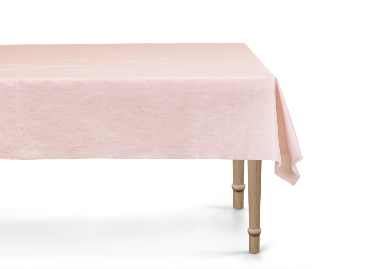 Blush Pink Disposable Tablecloth