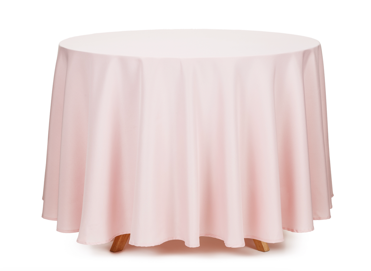 Blush Pink Round Tablecloth