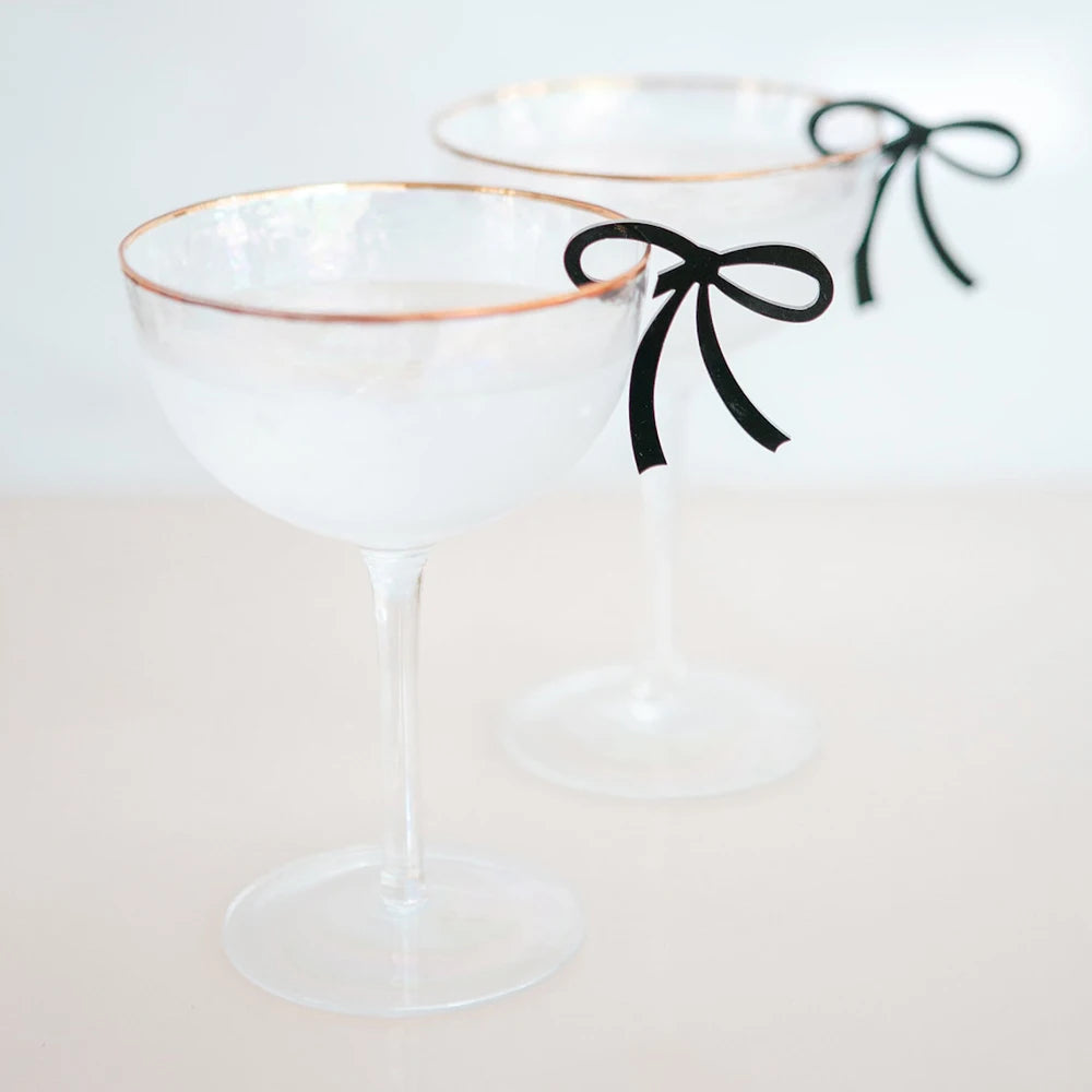 Bow Drink Charm Tags