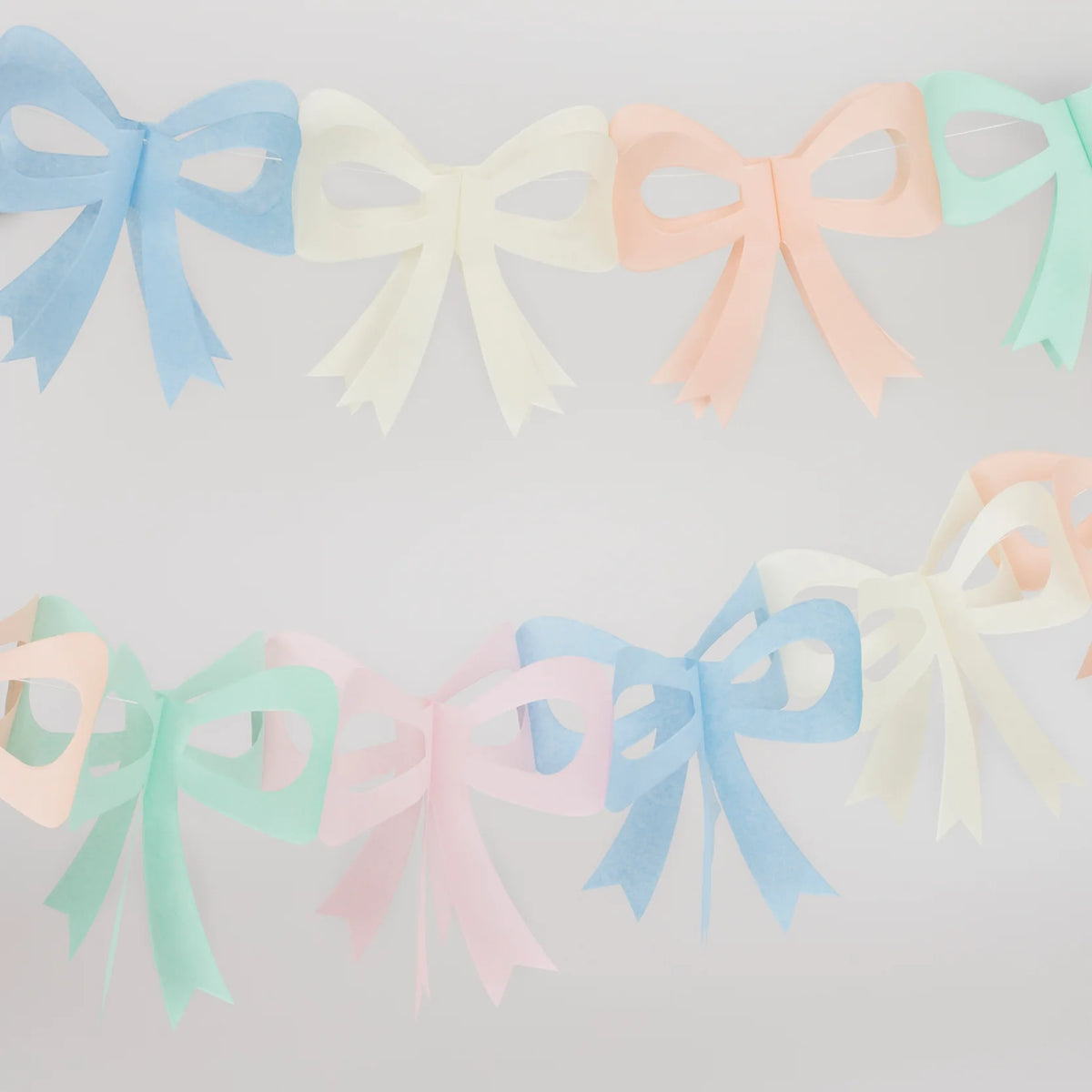 Tissue Paper Bow Garlands