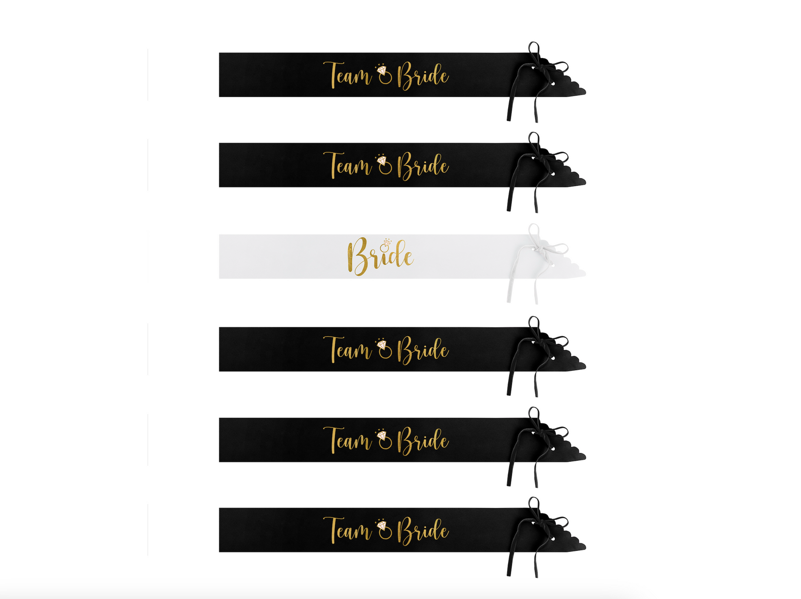 Bride & Team Bride Satin Sashes