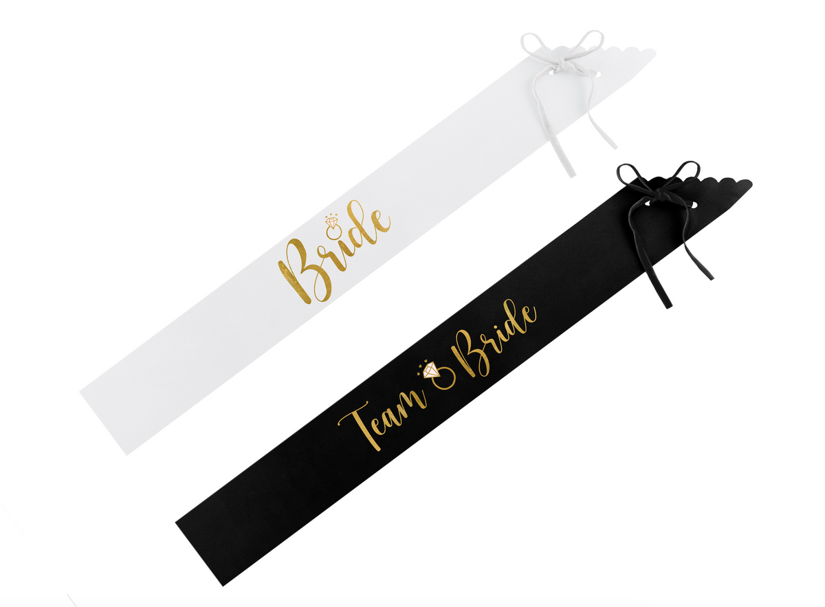 Bride &amp; Team Bride Satin Sashes