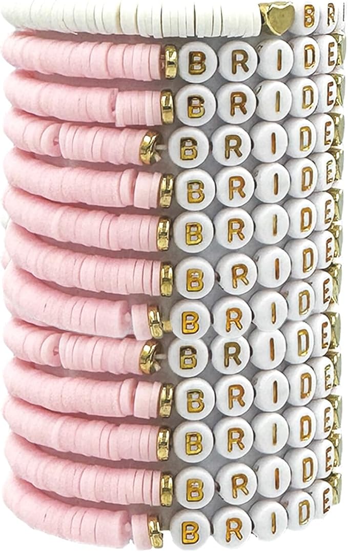 Bride Tribe Clay Bead Bracelets