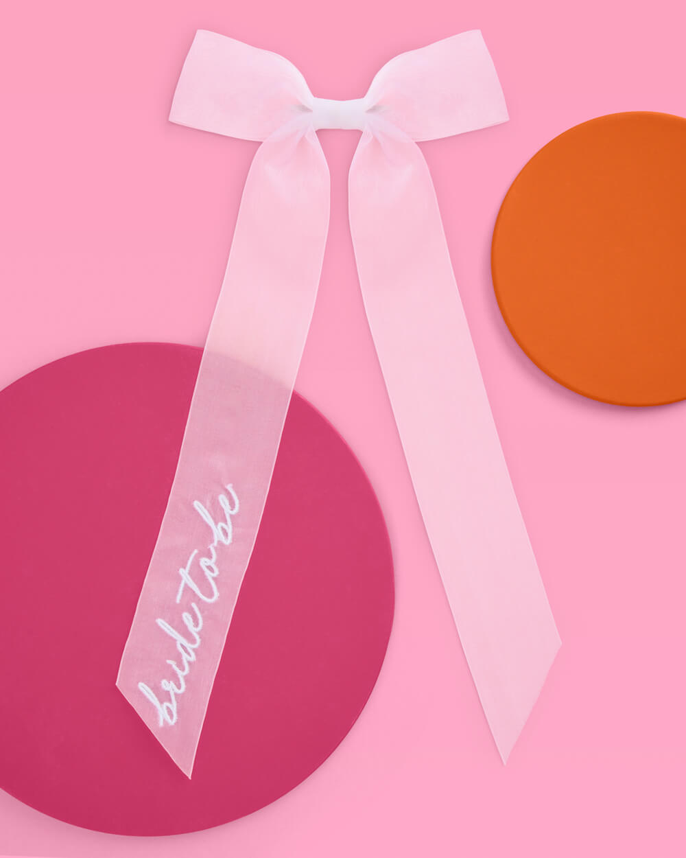 Bride to Be Embroidered Bow