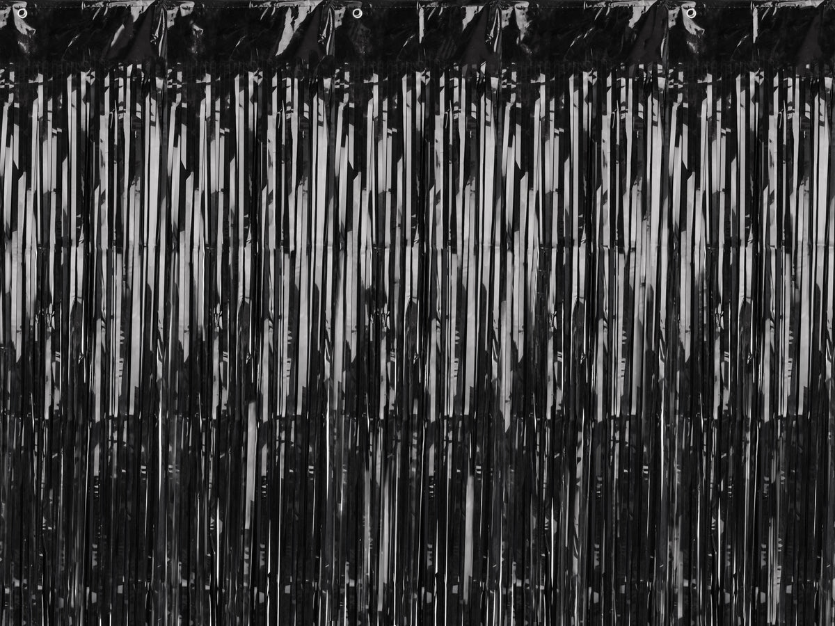 Black Party Curtain Backdrop