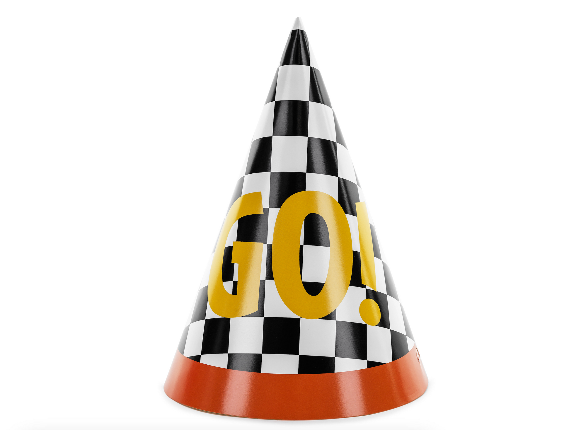 Checkered Flag Go! Race Car Party Hats