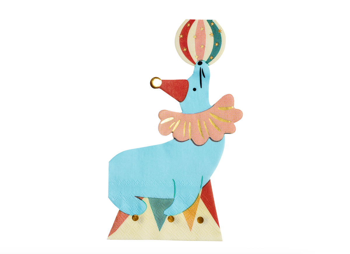 Circus Seal Party Napkins