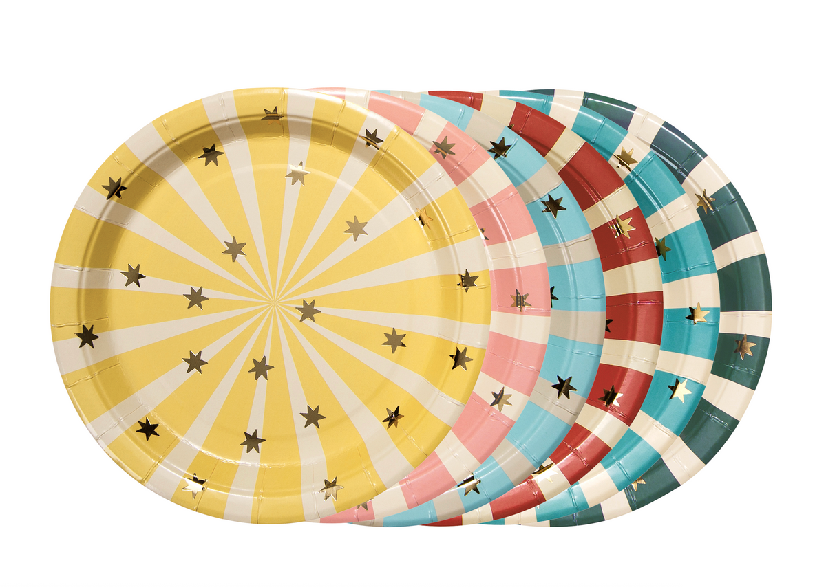 Circus Stripes Party Plates