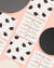 Graduation-themed coasters with 'congrats' text on a pink surface