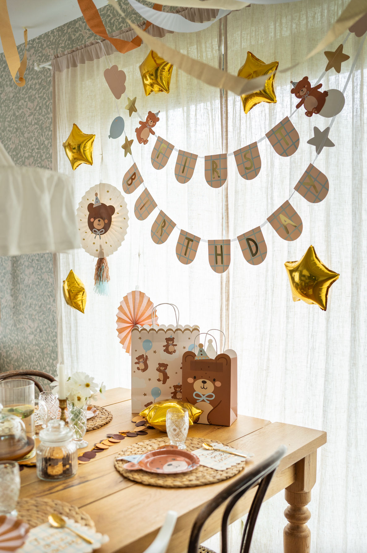 Cream Teddy Bear Gift Bag