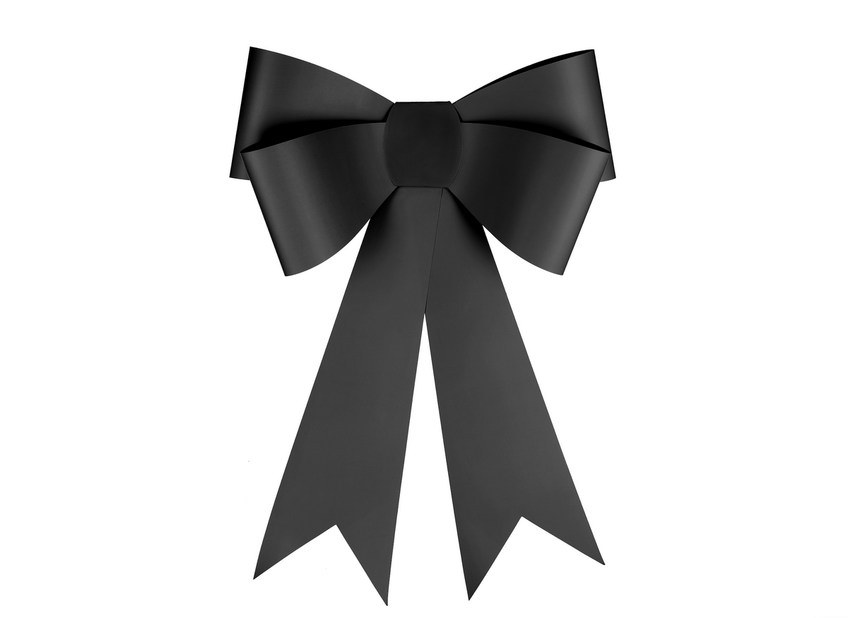 DIY Large Black Decorative Bow