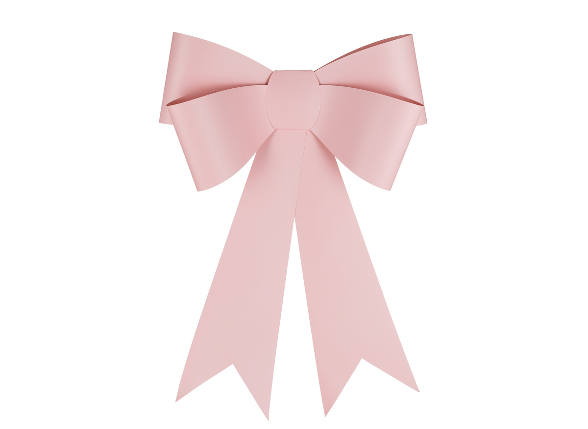 DIY Large Pink Decorative Bow