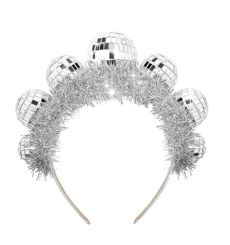 Disco Ball &amp; Star Fringe Headband