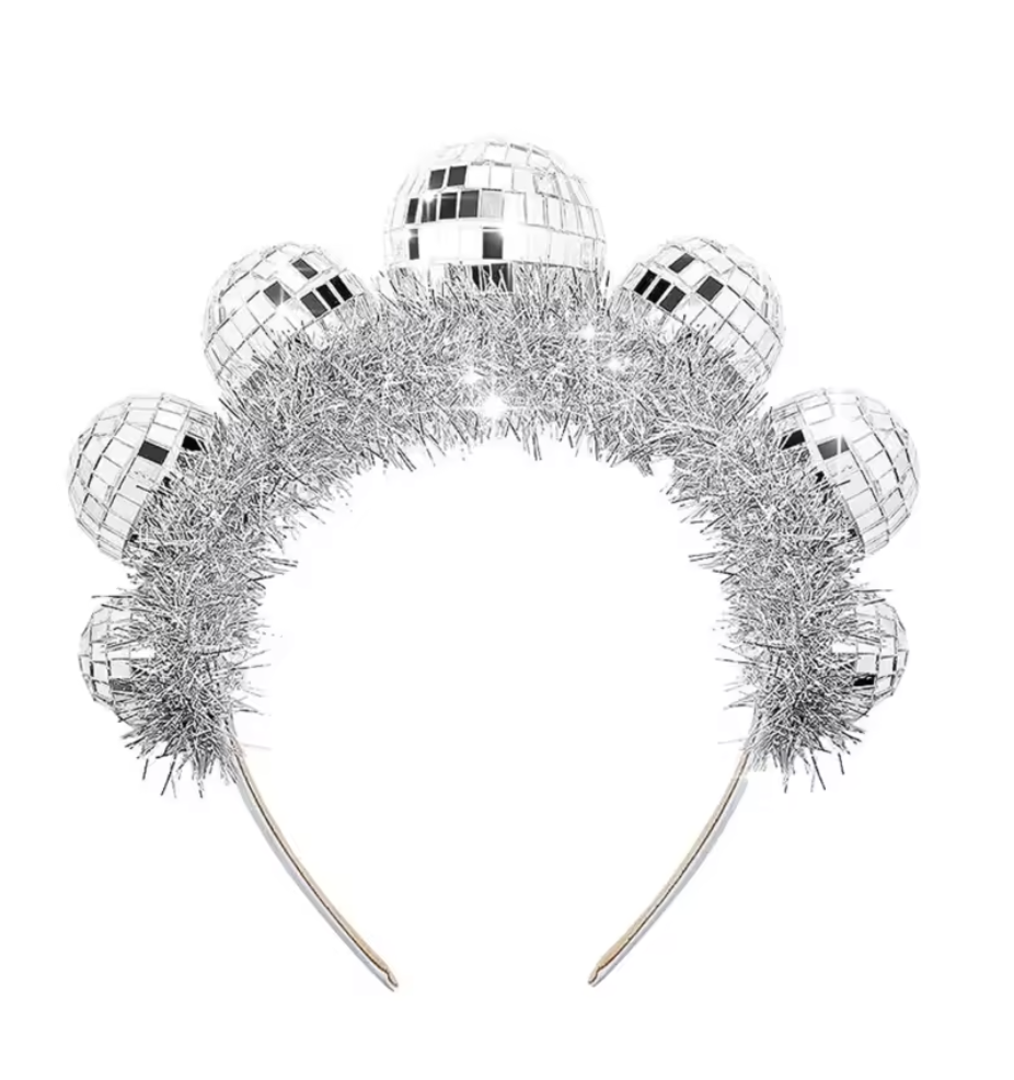 Disco Ball & Star Fringe Headband