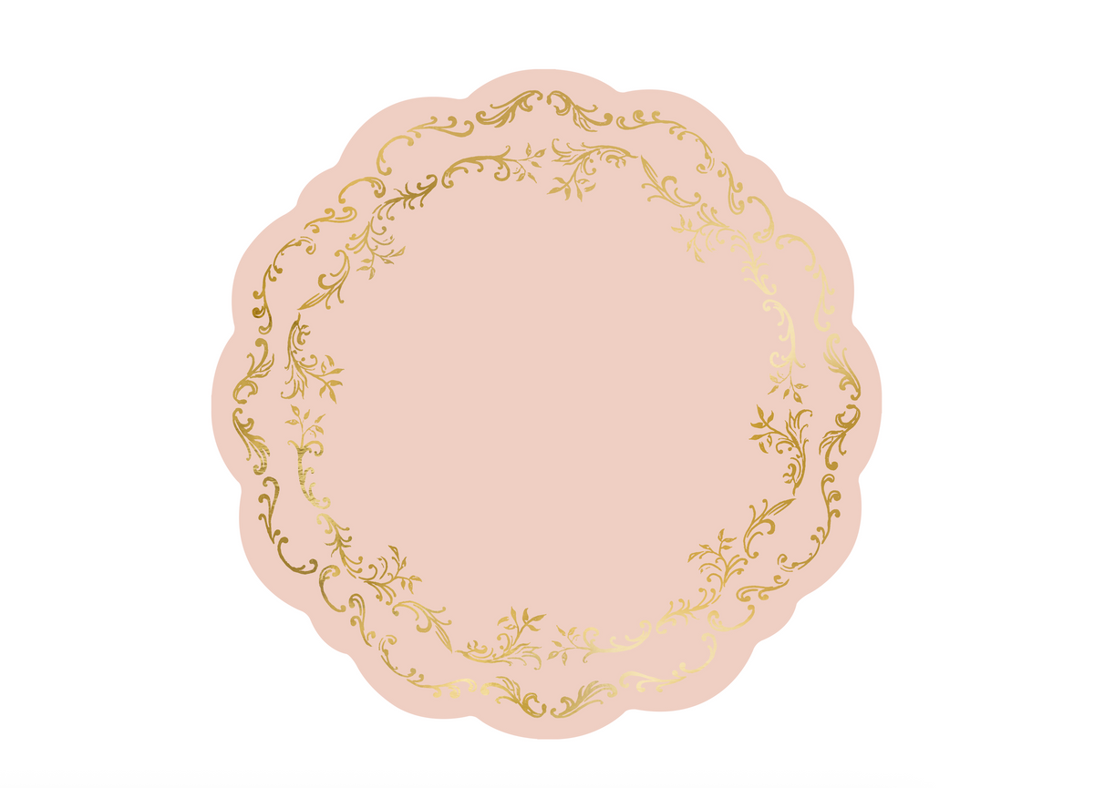 Dusty Pink Ornament Plate Mats