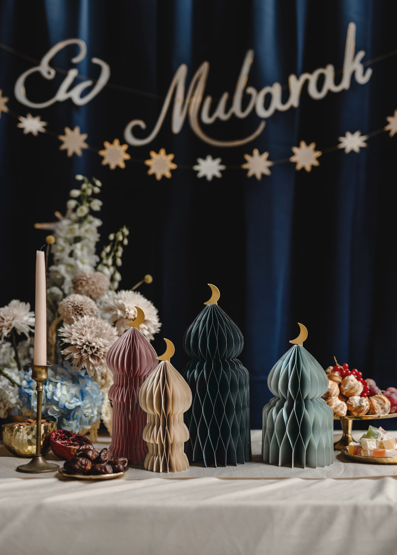 Eid Mubarak Honeycomb Decorations