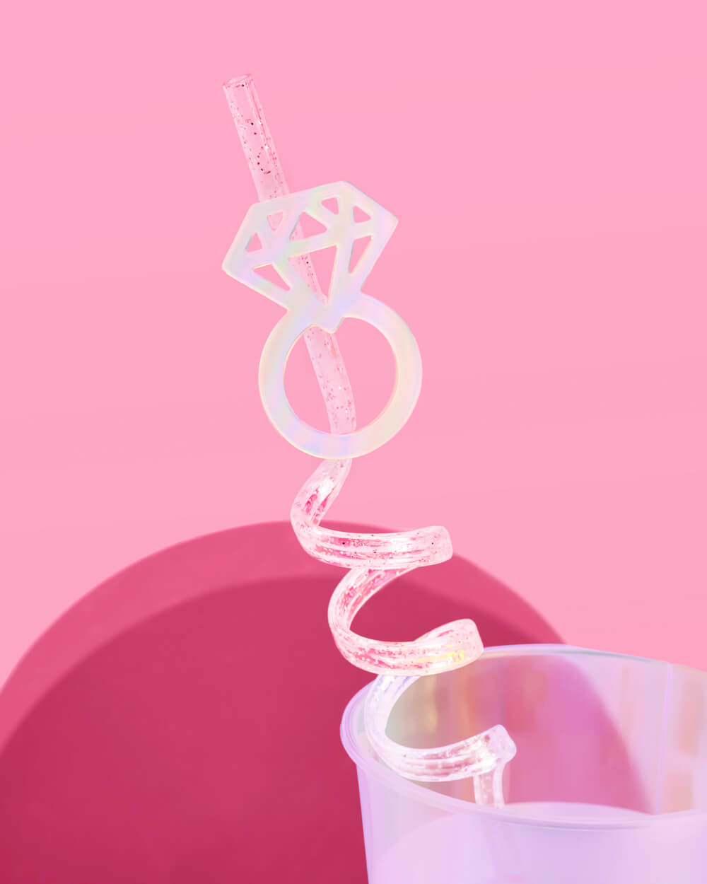 Engaged Era Diamond Ring Straws