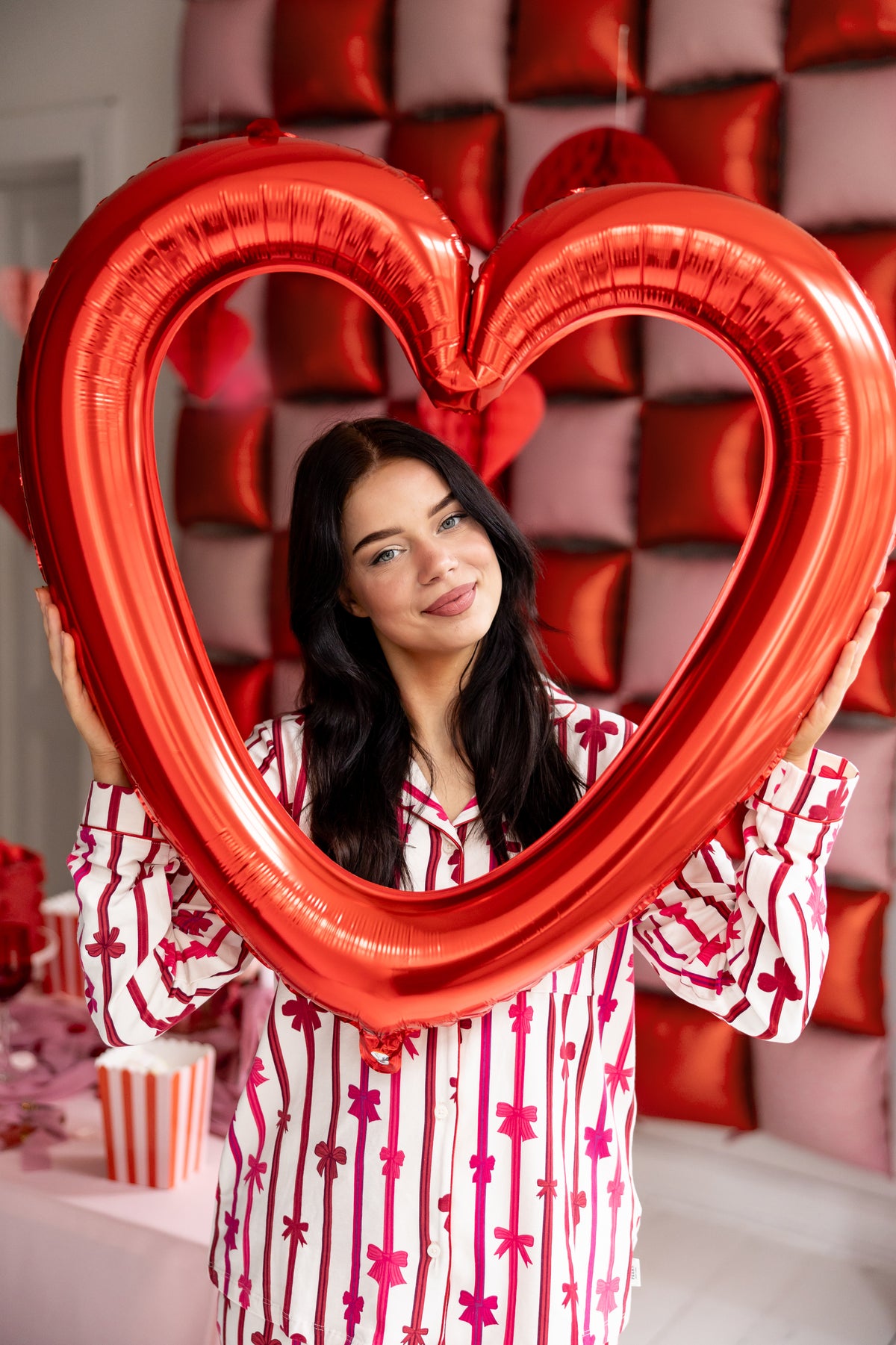 Red Heart Foil Balloon